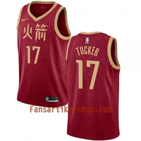 Houston Rockets Trikot PJ Tucker 17 2018-19 Nike City Edition Rot Swingman - Herren Houston Rockets Trikot PJ Tucker 17 2018-19 Nike City Edition Rot Swingman - Herren